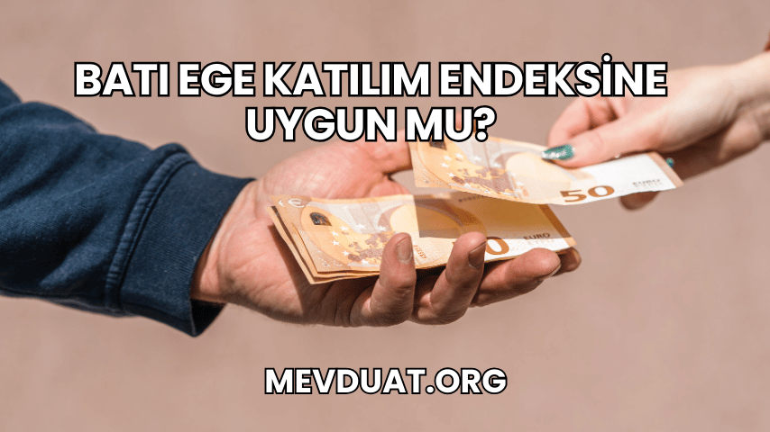 Batı Ege Katılım Endeksine Uygun mu?