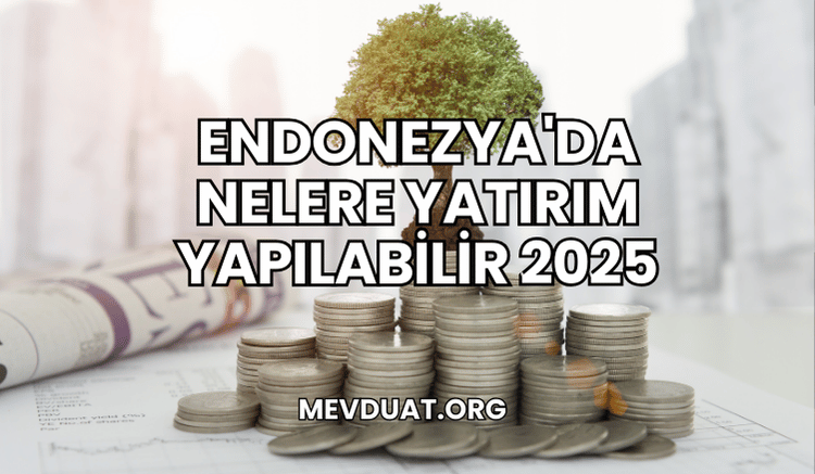 Endonezya'da Nelere Yatırım Yapılabilir 2025