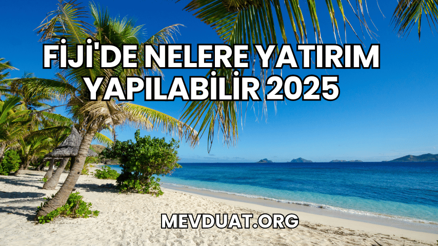 Fiji'de Nelere Yatırım Yapılabilir 2025