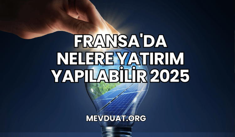 Fransa'da Nelere Yatırım Yapılabilir 2025