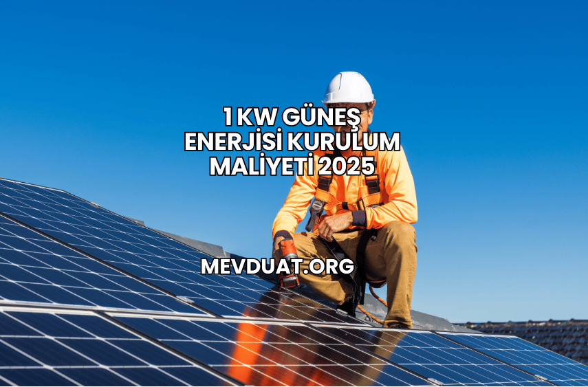 1 kW Güneş Enerjisi Kurulum Maliyeti 2025