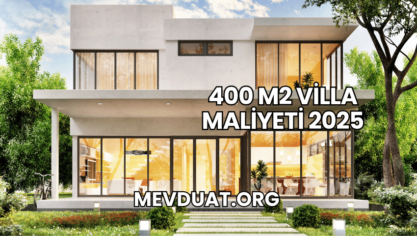 400 m2 Villa Maliyeti 2025