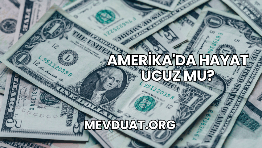 Amerika'da Hayat Ucuz mu?