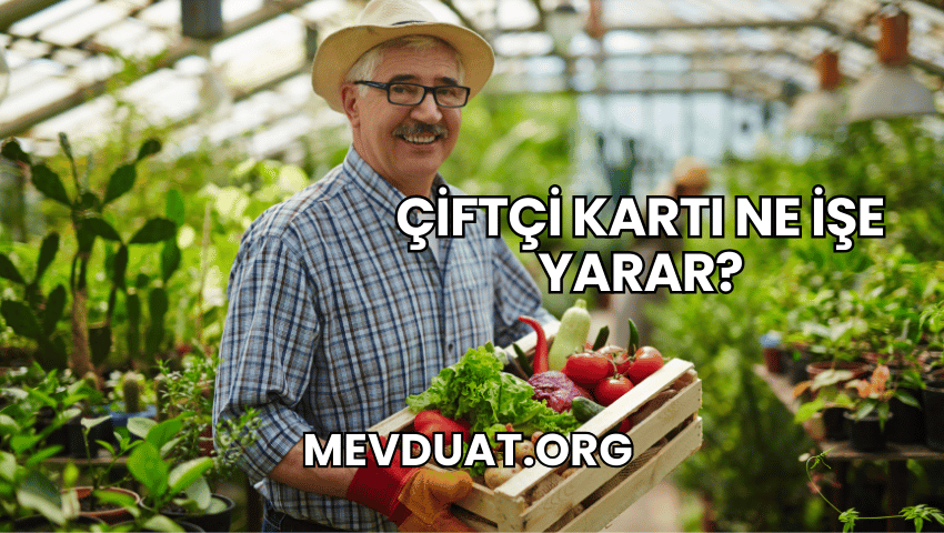 Çiftçi Kartı Ne İşe Yarar?