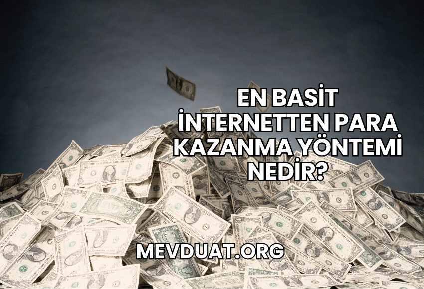 En Basit İnternetten Para Kazanma Yöntemi Nedir?