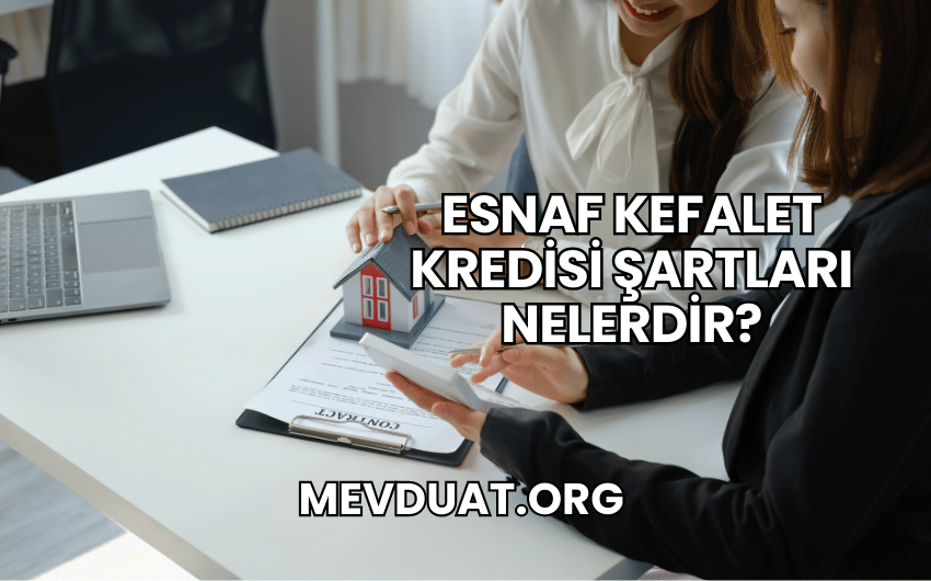 Esnaf Kefalet Kredisi Şartları Nelerdir?