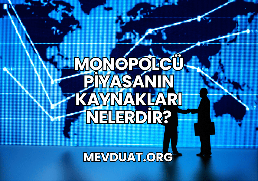 Monopolcü Piyasanın Kaynakları Nelerdir?