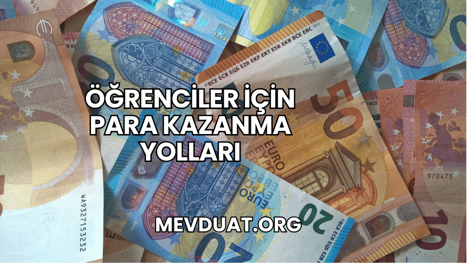 Öğrenciler İçin Para Kazanma Yolları