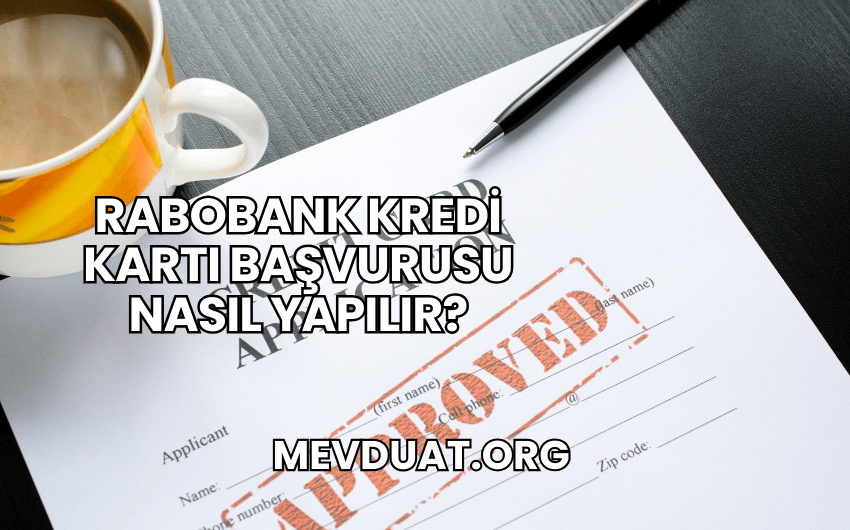 Rabobank Kredi Kartı Başvurusu Nasıl Yapılır?