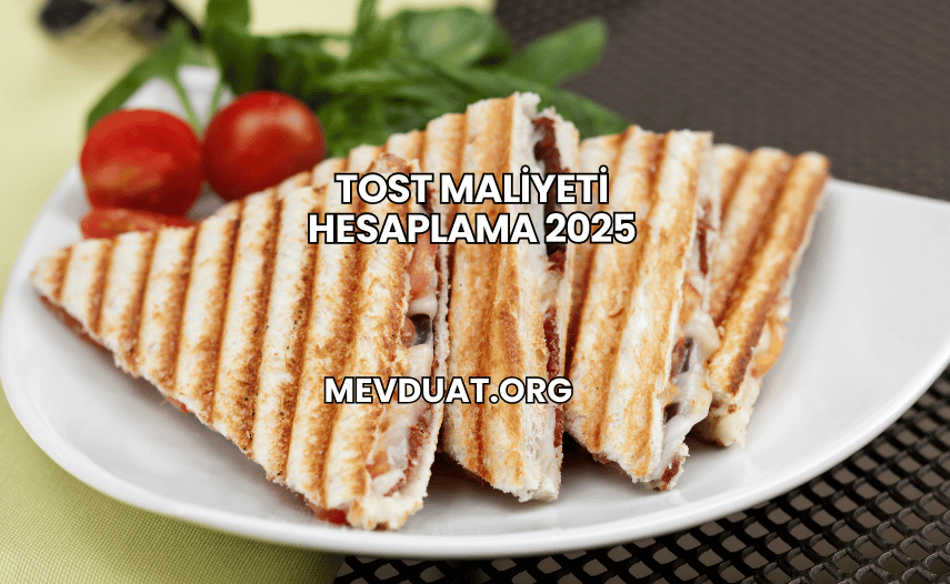 Tost Maliyeti Hesaplama 2025