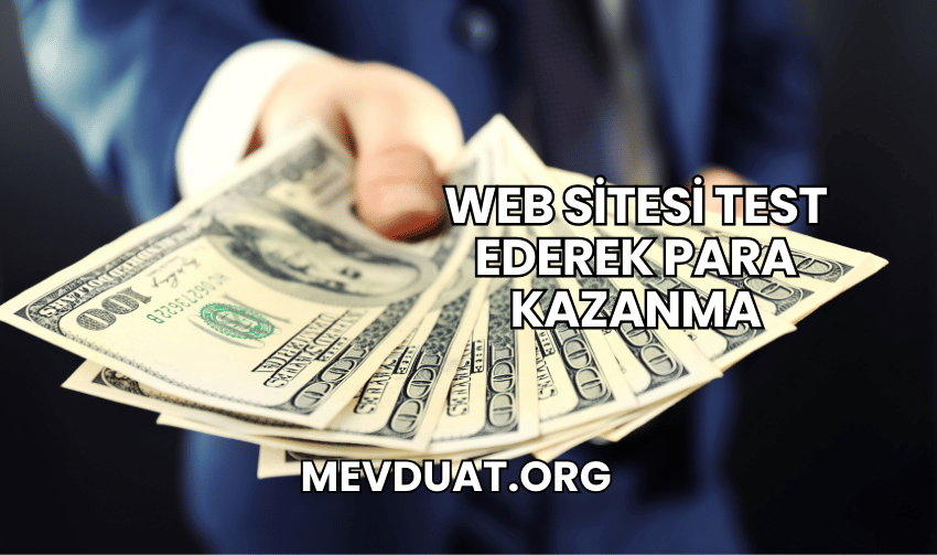 Web Sitesi Test Ederek Para Kazanma