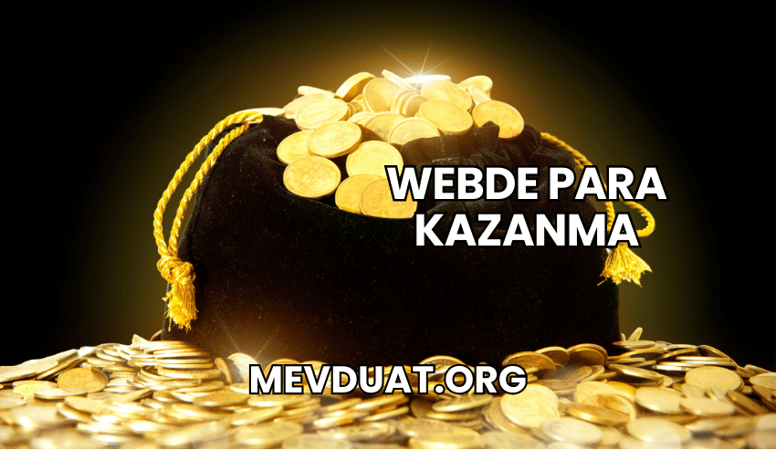 Webde Para Kazanma