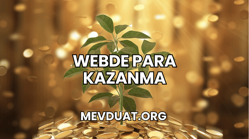 Webde Para Kazanma