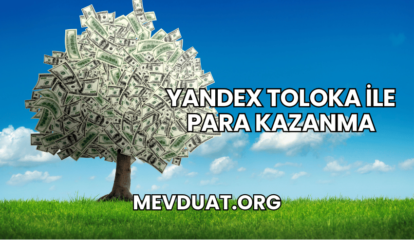 Yandex Toloka ile Para Kazanma