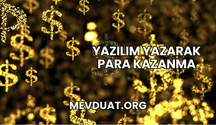 Yazılım Yazarak Para Kazanma