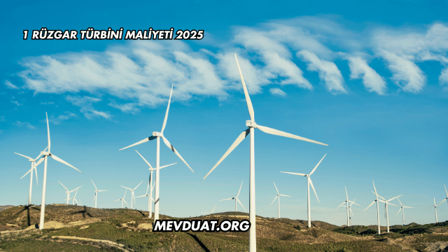 1 Rüzgar Türbini Maliyeti 2025